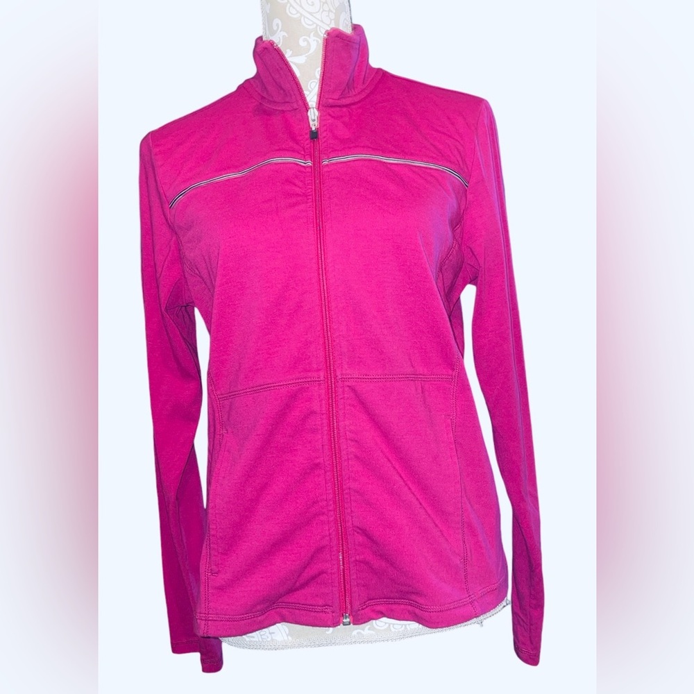 Be Inspired Women’s Size Medium Pink Zip Front Jacket